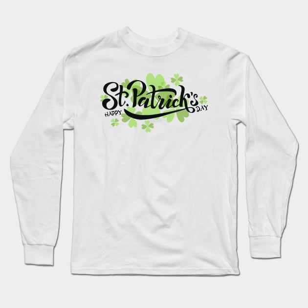 Happy st Patrick’s Long Sleeve T-Shirt by Ritvik Takkar